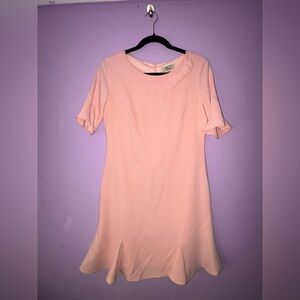 Chic Blush Midi Dress